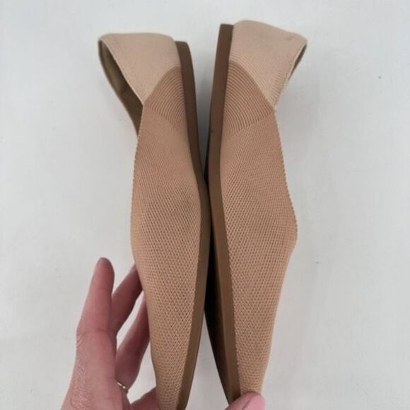 Vivaia Pointed-Toe V-Cut Flats (Valencia 2.0) Wheat Nature Size 11.5,  41.5 - Picture 5 of 11